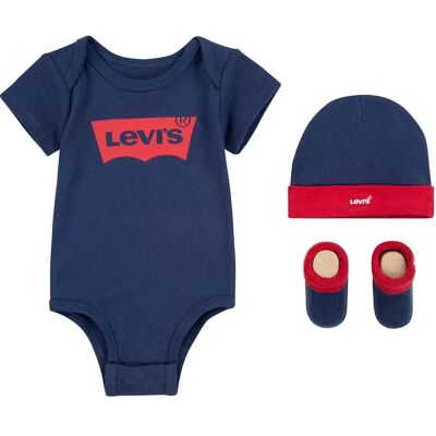 Levi´s ® Kids Body A Maniche Corte Batwing Dress Blues 0-6 Mesi Levi´s ® Kids Body A Maniche Corte Batwing Dress Blues 0-6 Mesi