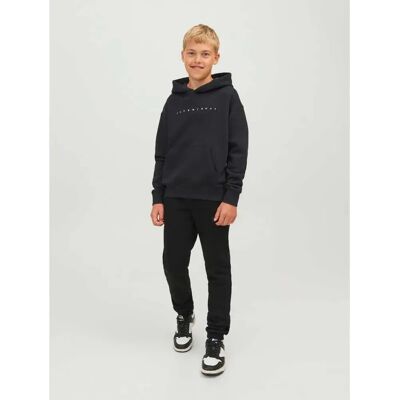 Jack & Jones Felpa Con Cappuccio Star Black / Fit Loose 10 Anni Jack & Jones Felpa Con Cappuccio Star Black / Fit Loose 10 Anni