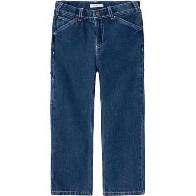 Name It Jeans 13218365 Ryan Straight Fit Dark Blue Denim / Detail Strong 14 Anni Name It Jeans 13218365 Ryan Straight Fit Dark Blue Denim / Detail Strong 14 Anni