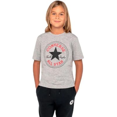 Converse Maglietta A Maniche Corte Chuck Grey 12-13 Anni Converse Maglietta A Maniche Corte Chuck Grey 12-13 Anni