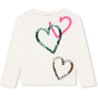 Billieblush Maglietta A Maniche Lunghe U208 Ivory 24 Mesi Billieblush Maglietta A Maniche Lunghe U208 Ivory 24 Mesi