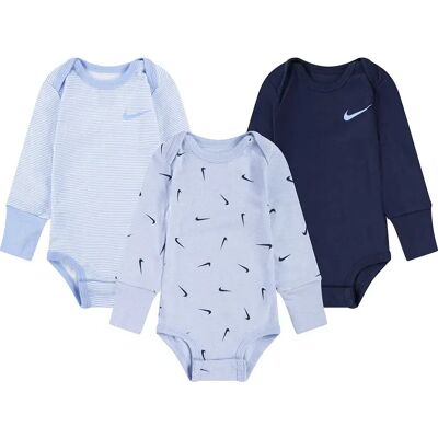 Nike Kids Body A Maniche Lunghe Essentials 3 Unità Cobalt Bliss Heather 9 Mesi Nike Kids Body A Maniche Lunghe Essentials 3 Unità Cobalt Bliss Heather 9 Mesi