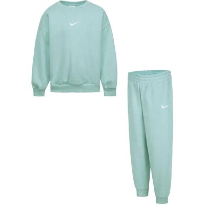 Nike Kids Set A Maniche Lunghe Essential Fleece Crew Mica Green Heather 6 Mesi Nike Kids Set A Maniche Lunghe Essential Fleece Crew Mica Green Heather 6 Mesi