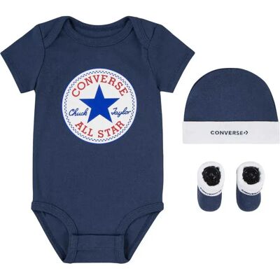 Kids Body A Maniche Corte Classic Ctp 3 Units Converse Navy 0-6 Mesi Kids Body A Maniche Corte Classic Ctp 3 Units Converse Navy 0-6 Mesi