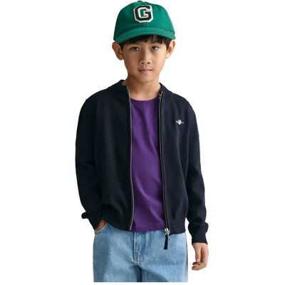 Gant Maglione Con Zip Completo 88031 Evening Blue 24 Mesi-4 Anni Gant Maglione Con Zip Completo 88031 Evening Blue 24 Mesi-4 Anni