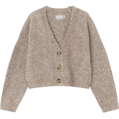 Name It Cardigan Holly Boxy Short Pure Cashmere 9-10 Anni Name It Cardigan Holly Boxy Short Pure Cashmere 9-10 Anni