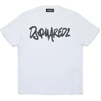 Dsquared2 Kids Maglietta A Maniche Corte Dq271 White 8 Anni Dsquared2 Kids Maglietta A Maniche Corte Dq271 White 8 Anni