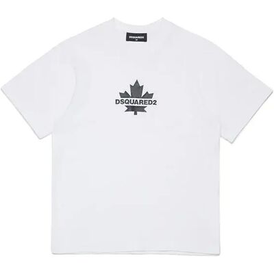 Dsquared2 Kids Maglietta A Maniche Corte Dq273 White 10 Anni Dsquared2 Kids Maglietta A Maniche Corte Dq273 White 10 Anni