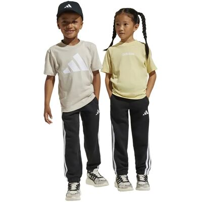 Adidas Joggers Essentials 3 Stripes Black / White 5-6 Anni Adidas Joggers Essentials 3 Stripes Black / White 5-6 Anni
