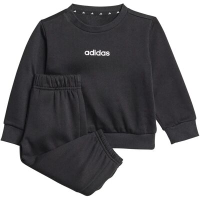 Adidas Set Essentials Linear Joggers Black / White 9-12 Mesi Adidas Set Essentials Linear Joggers Black / White 9-12 Mesi