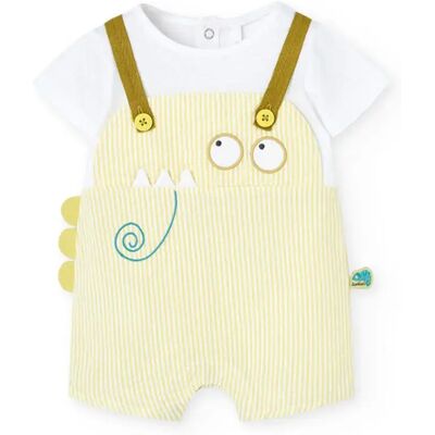 Boboli Tutina A Maniche Corte Poplin Striped Bicolor Anise List 24 Mesi Boboli Tutina A Maniche Corte Poplin Striped Bicolor Anise List 24 Mesi
