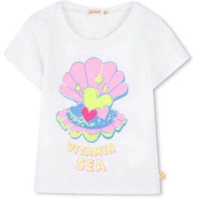 Billieblush Maglietta A Maniche Corte U20923 White 6 Anni Billieblush Maglietta A Maniche Corte U20923 White 6 Anni
