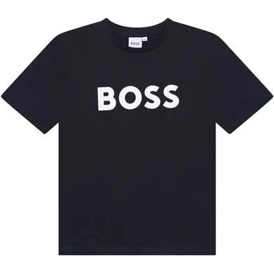 Boss Maglietta A Maniche Corte J25p2 Black 6 Anni Boss Maglietta A Maniche Corte J25p2 Black 6 Anni