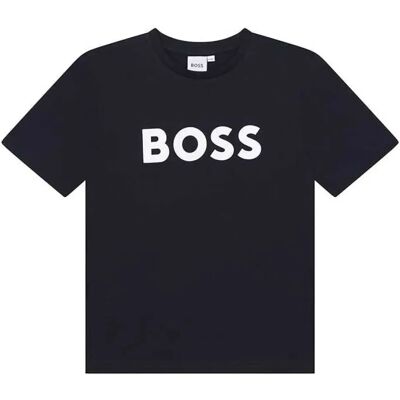 Boss Maglietta A Maniche Corte J25p2 Marine 4 Anni Boss Maglietta A Maniche Corte J25p2 Marine 4 Anni