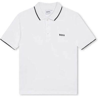Boss Polo A Maniche Corte J25p26 White 16 Anni Boss Polo A Maniche Corte J25p26 White 16 Anni