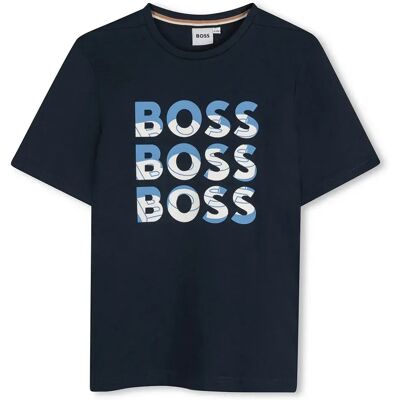 Boss Maglietta A Maniche Corte J52038 Marine 6 Anni Boss Maglietta A Maniche Corte J52038 Marine 6 Anni