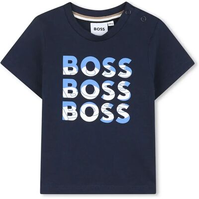 Boss Maglietta A Maniche Corte J52113 Marine 18 Mesi Boss Maglietta A Maniche Corte J52113 Marine 18 Mesi