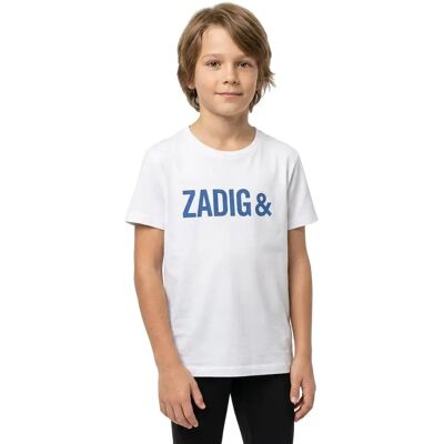 Zadig & Voltaire Maglietta A Maniche Corte X6037 White 6 Anni Zadig & Voltaire Maglietta A Maniche Corte X6037 White 6 Anni
