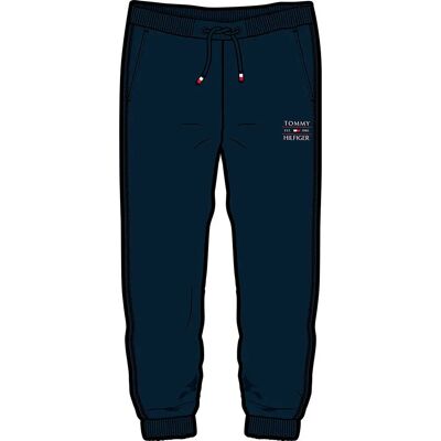 Tommy Hilfiger Pantaloni Sportivi Flag Dark Night Navy 12 Anni Tommy Hilfiger Pantaloni Sportivi Flag Dark Night Navy 12 Anni