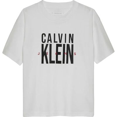 Calvin Klein Jeans Maglietta A Maniche Corte Bold Graphic Bright White 8 Anni Calvin Klein Jeans Maglietta A Maniche Corte Bold Graphic Bright White 8 Anni