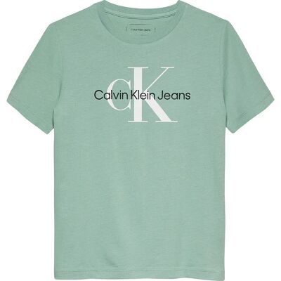 Calvin Klein Jeans Maglietta A Maniche Corte Monogram Green Surf 8 Anni Calvin Klein Jeans Maglietta A Maniche Corte Monogram Green Surf 8 Anni