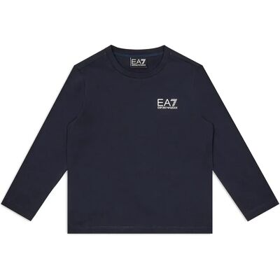 Ea7 Emporio Armani Maglietta A Maniche Lunghe 7b000021_af10378 Blue 10 Anni Ea7 Emporio Armani Maglietta A Maniche Lunghe 7b000021_af10378 Blue 10 Anni