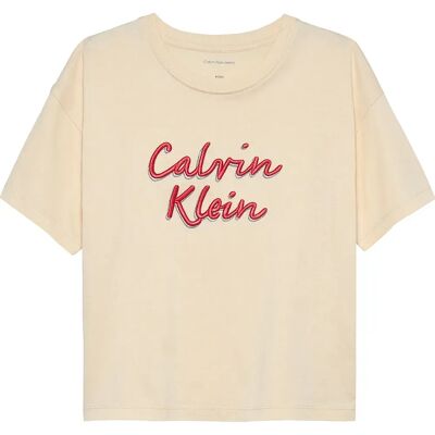 Calvin Klein Jeans Maglietta A Maniche Corte Boxy Metallic Logo Whitecap Grey 4 Anni Calvin Klein Jeans Maglietta A Maniche Corte Boxy Metallic Logo Whitecap Grey 4 Anni