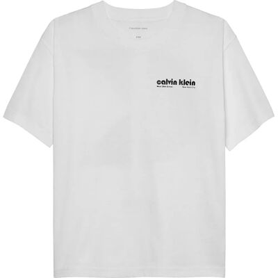 Calvin Klein Jeans Maglietta A Maniche Corte Geo Backprint Relaxed Fit Bright White 8 Anni Calvin Klein Jeans Maglietta A Maniche Corte Geo Backprint Relaxed Fit Bright White 8 Anni