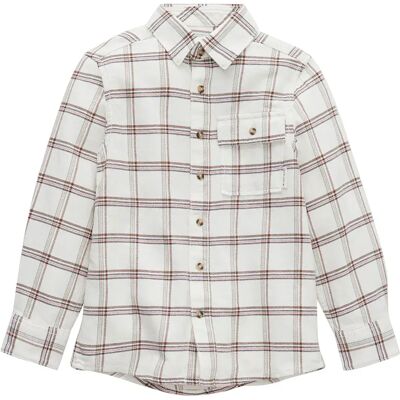 Tom Tailor Camicia A Maniche Lunghe 1033586 Beige Base Multicolor Check 116-122 cm Tom Tailor Camicia A Maniche Lunghe 1033586 Beige Base Multicolor Check 116-122 cm