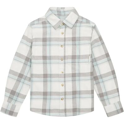 Tom Tailor Camicia A Maniche Lunghe 103385 Off White Grey Check 104-110 cm Tom Tailor Camicia A Maniche Lunghe 103385 Off White Grey Check 104-110 cm