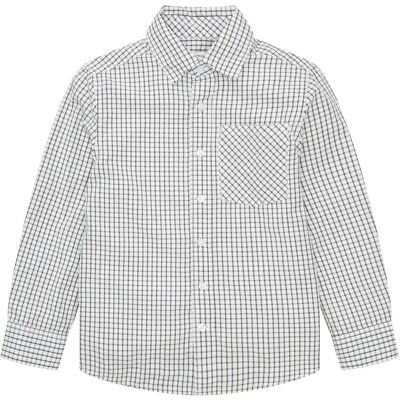 Tom Tailor Camicia A Maniche Lunghe 10380 Off White Small Check 116-122 cm Tom Tailor Camicia A Maniche Lunghe 10380 Off White Small Check 116-122 cm