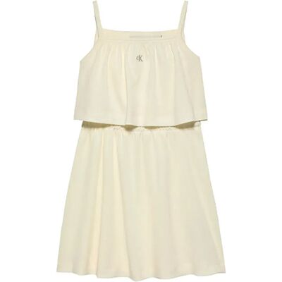 Calvin Klein Vestito Corto Senza Maniche Ig0ig02903 White 10 Anni Calvin Klein Vestito Corto Senza Maniche Ig0ig02903 White 10 Anni