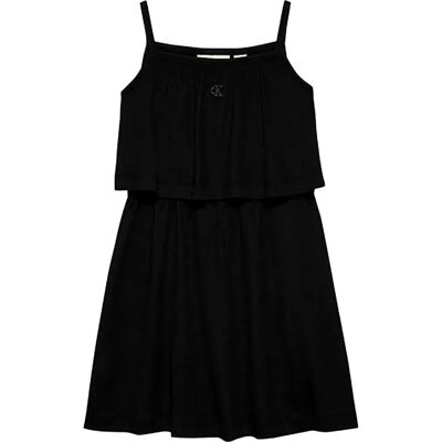 Calvin Klein Vestito Corto Senza Maniche Ig0ig02903 Black 10 Anni Calvin Klein Vestito Corto Senza Maniche Ig0ig02903 Black 10 Anni