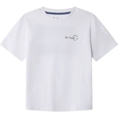 Pepe Jeans Maglietta A Maniche Corte Keano White 12 Anni Pepe Jeans Maglietta A Maniche Corte Keano White 12 Anni