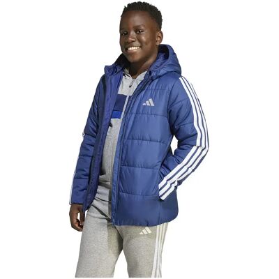 Adidas Giacca Essentials 3 Stripes Padded Dark Blue / White 11-12 Anni Adidas Giacca Essentials 3 Stripes Padded Dark Blue / White 11-12 Anni