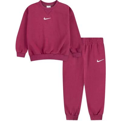Nike Kids Set A Maniche Lunghe Essential Fleece Crew Sweet Beet 6 Mesi Nike Kids Set A Maniche Lunghe Essential Fleece Crew Sweet Beet 6 Mesi