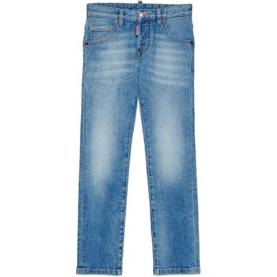 Dsquared2 Kids Pantaloni Dq0236 Blue Denim 16 Anni Dsquared2 Kids Pantaloni Dq0236 Blue Denim 16 Anni