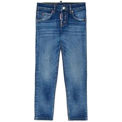Dsquared2 Kids Pantaloni Dq0239 Blue Denim 10 Anni Dsquared2 Kids Pantaloni Dq0239 Blue Denim 10 Anni