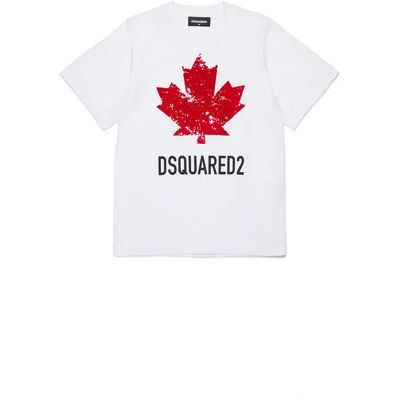 Dsquared2 Kids Maglietta A Maniche Corte Dq2982 White 10 Anni Dsquared2 Kids Maglietta A Maniche Corte Dq2982 White 10 Anni