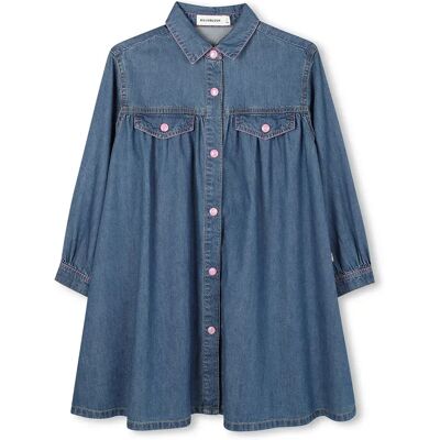 Billieblush Vestito A Maniche Lunghe U21280 Denim Indigo Blue 4 Anni Billieblush Vestito A Maniche Lunghe U21280 Denim Indigo Blue 4 Anni