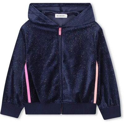 Billieblush Felpa Con Cappuccio U21365 Navy 8 Anni Billieblush Felpa Con Cappuccio U21365 Navy 8 Anni