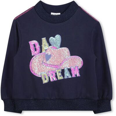 Billieblush Felpa U21371 Navy 6 Anni Billieblush Felpa U21371 Navy 6 Anni