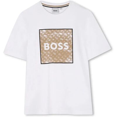 Boss Maglietta A Maniche Corte J52370 White 6 Anni Boss Maglietta A Maniche Corte J52370 White 6 Anni