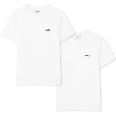 Boss Maglietta A Maniche Corte J52680 2 Unità White 6 Anni Boss Maglietta A Maniche Corte J52680 2 Unità White 6 Anni