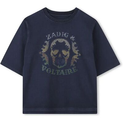 Zadig & Voltaire Maglietta A Maniche Corte X6060 Night 6 Anni Zadig & Voltaire Maglietta A Maniche Corte X6060 Night 6 Anni