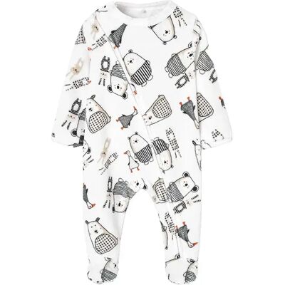 Boboli Pelele A Maniche Lunghe Velour Print 6 Mesi Boboli Pelele A Maniche Lunghe Velour Print 6 Mesi