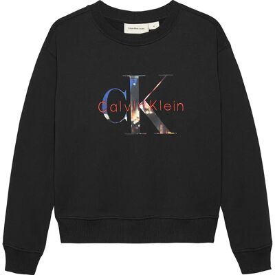 Calvin Klein Felpa Ib0ib02562 Ck Black 14 Anni Calvin Klein Felpa Ib0ib02562 Ck Black 14 Anni