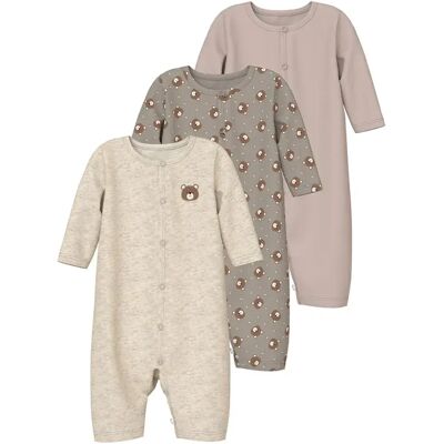 Name It Pigiama A Maniche Lunghe Nightsuit 3 Unità Vintage Khaki / Bear AOP / Peyote Melange / Mushroom 2 Mesi Name It Pigiama A Maniche Lunghe Nightsuit 3 Unità Vintage Khaki / Bear AOP / Peyote Melange / Mushroom 2 Mesi