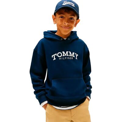 Tommy Hilfiger Felpa Con Cappuccio Monotype Print Dark Night Navy 12 Anni Tommy Hilfiger Felpa Con Cappuccio Monotype Print Dark Night Navy 12 Anni