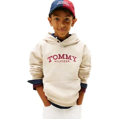 Tommy Hilfiger Felpa Con Cappuccio Monotype Print Gulf Sand 16 Anni Tommy Hilfiger Felpa Con Cappuccio Monotype Print Gulf Sand 16 Anni